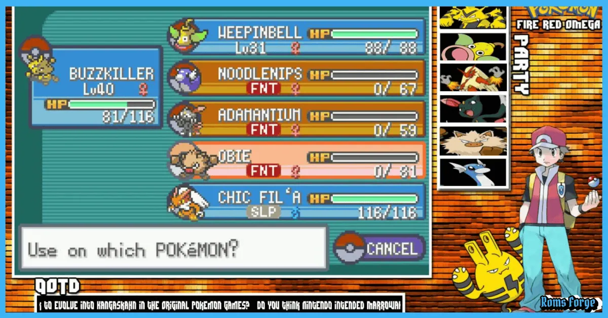 Pokemon FireRed Evolution